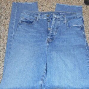OLD NAVY women's button fly jeans, nice jeans, Tall, sz 8  blue jeans
